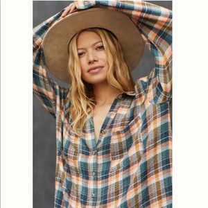 Pilcro Relaxed Plaid Buttondown - BRAND NEW